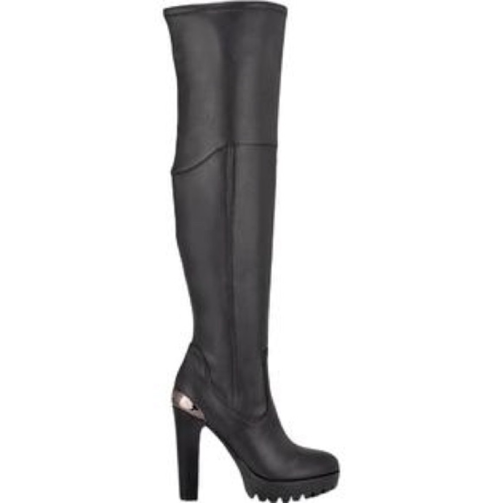 Guess Taylin Black Over the Knee Boots